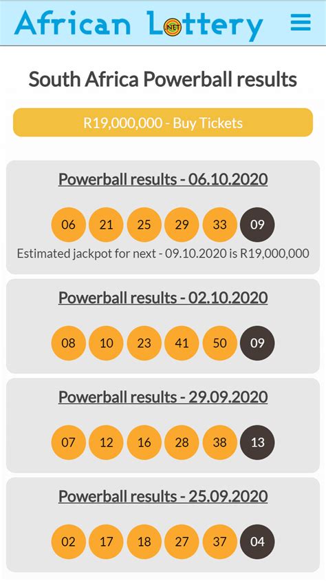 next lotto draw south africa